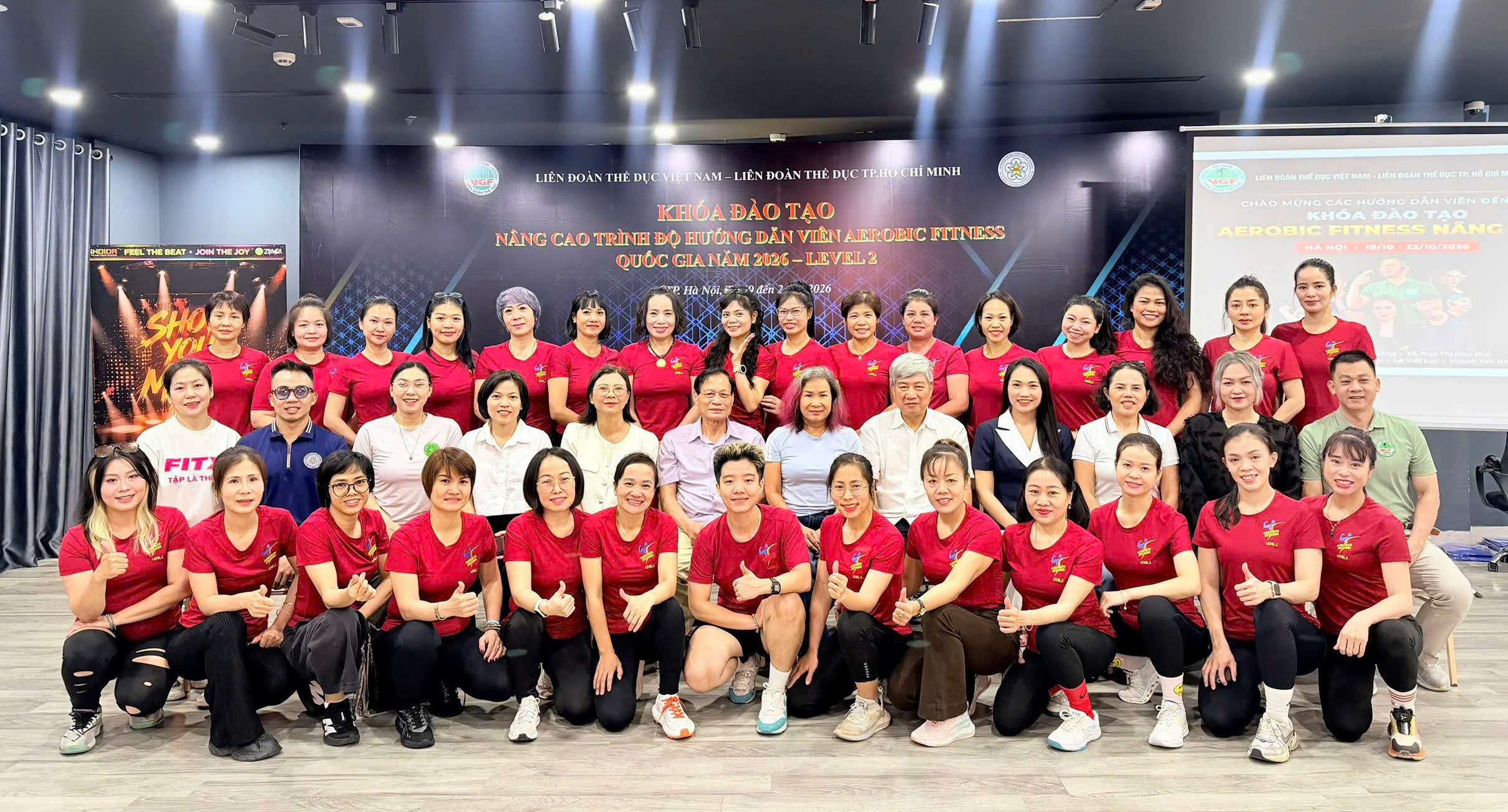 Chương trình đào tạo hướng dẫn viên Thể dục Aerobic Fitness (TDTM) quốc gia Cấp độ 2 năm 2026