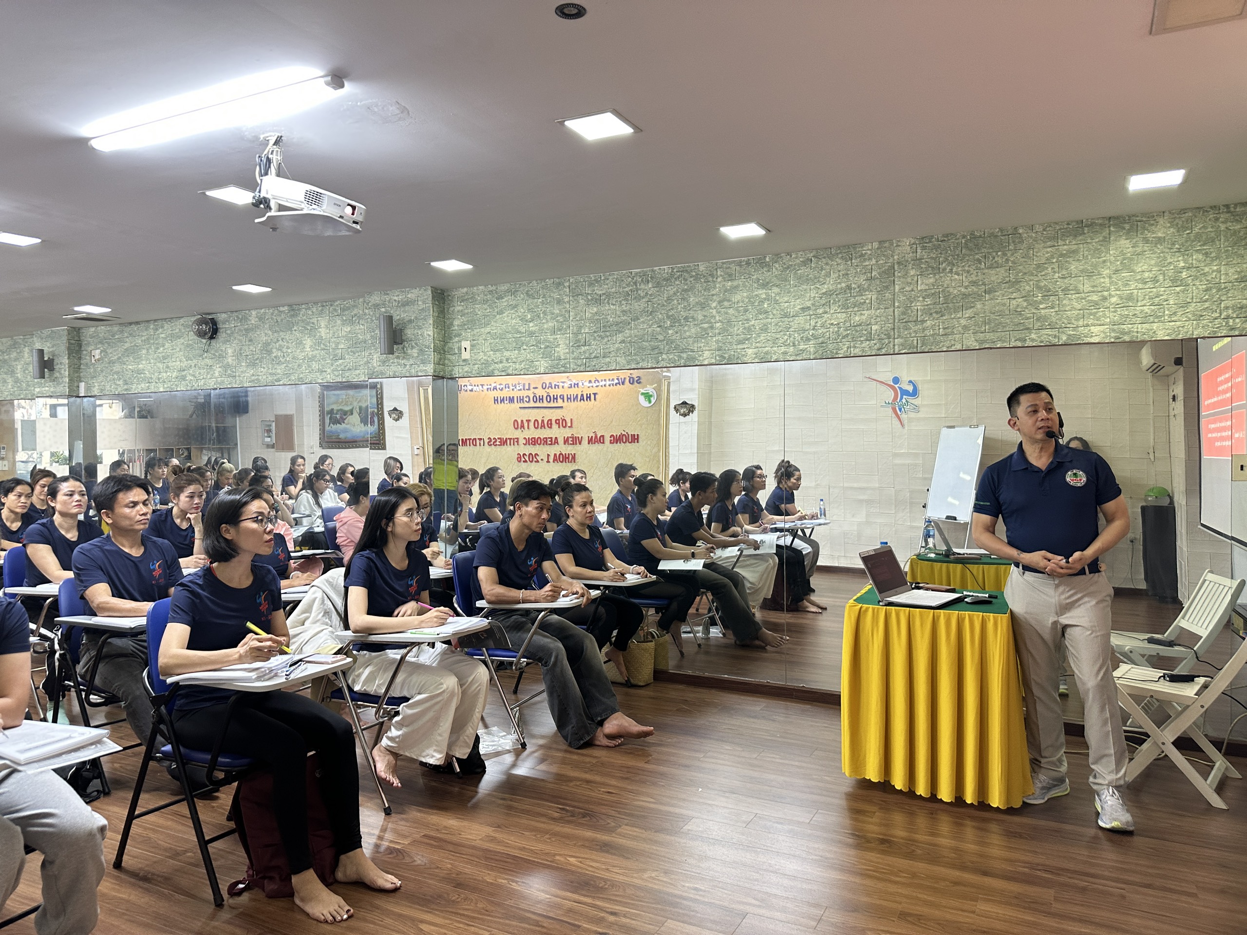 Khai giảng Khóa đào tạo Hướng dẫn viên Aerobic Fitness (Thể dục Thẩm mỹ) Thành phố Hồ Chí Minh cấp độ 1 khóa 1 năm 2026