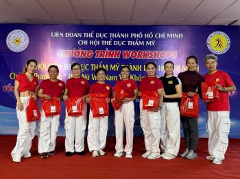 Chi hội Thể dục thẩm mỹ tổng kết lớp đào tạo Hướng dẫn viên và tổ chức workshop